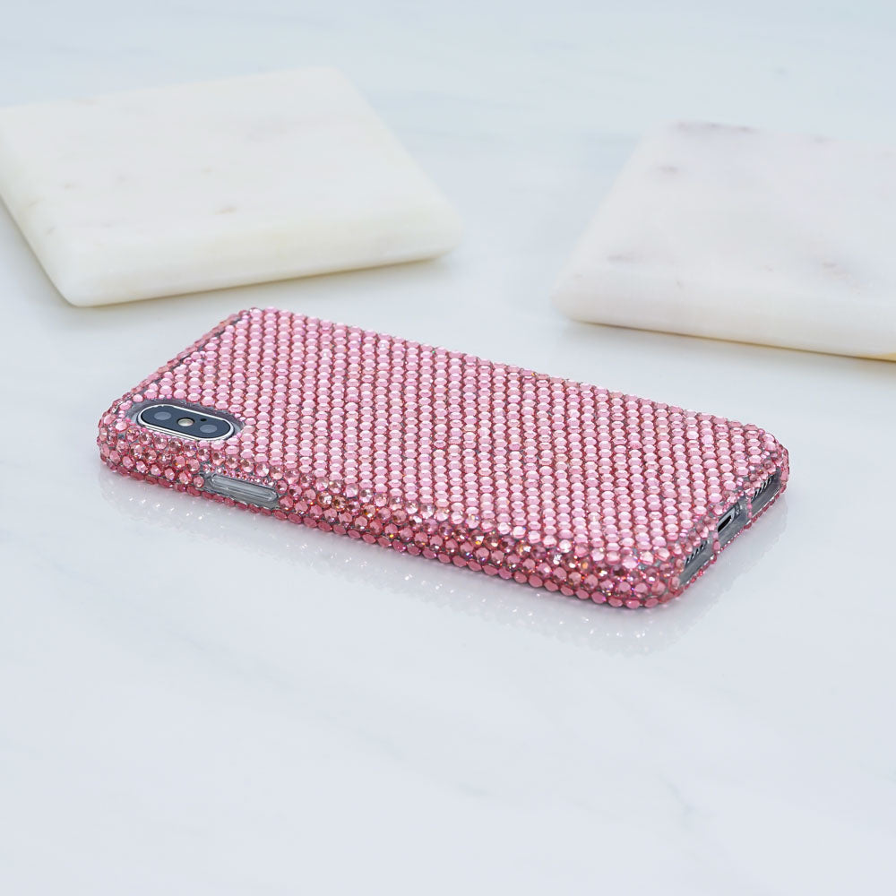 pink crystals iphone XR case
