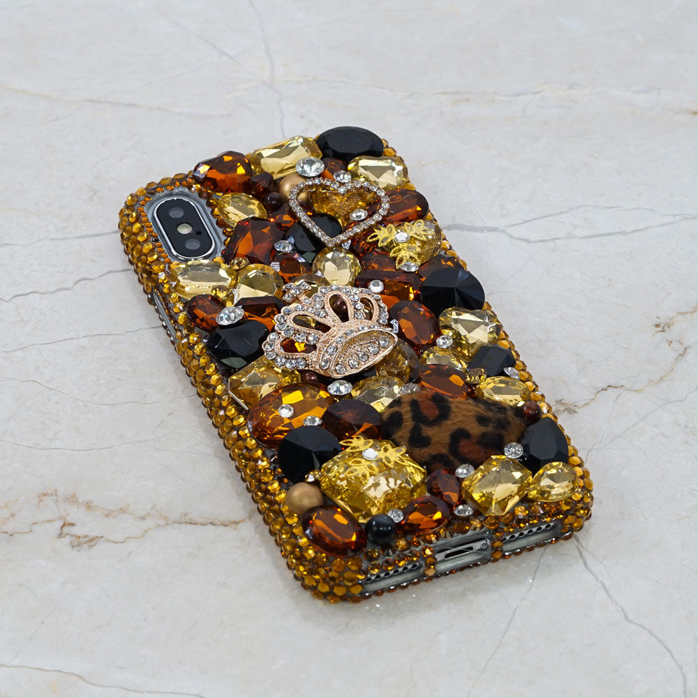 bling leopard iphone XR case