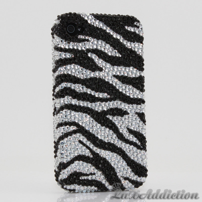 Black and White Zebra Design case made for iPhone 4 / 4S