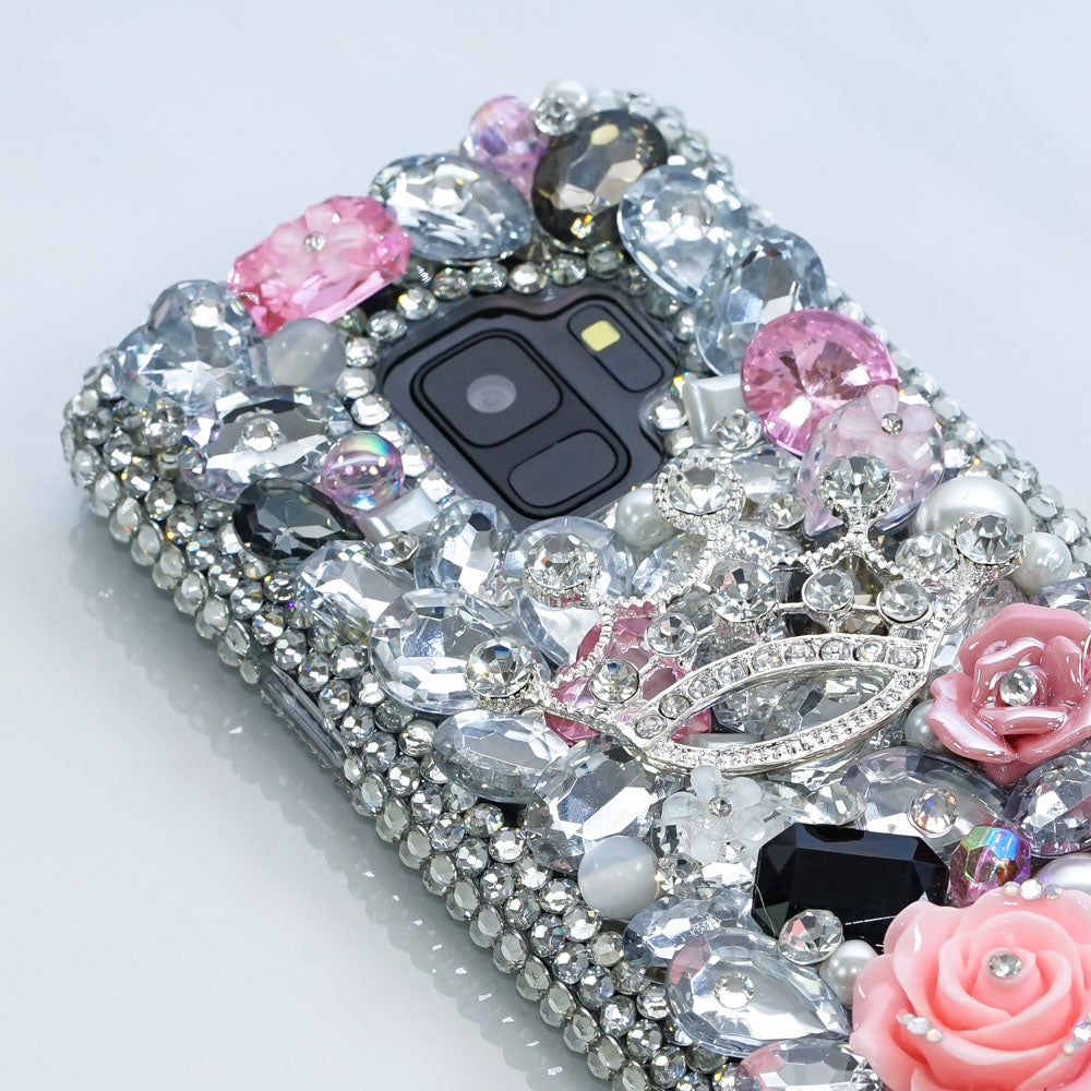 flower bling Samsung Galaxy S9 case