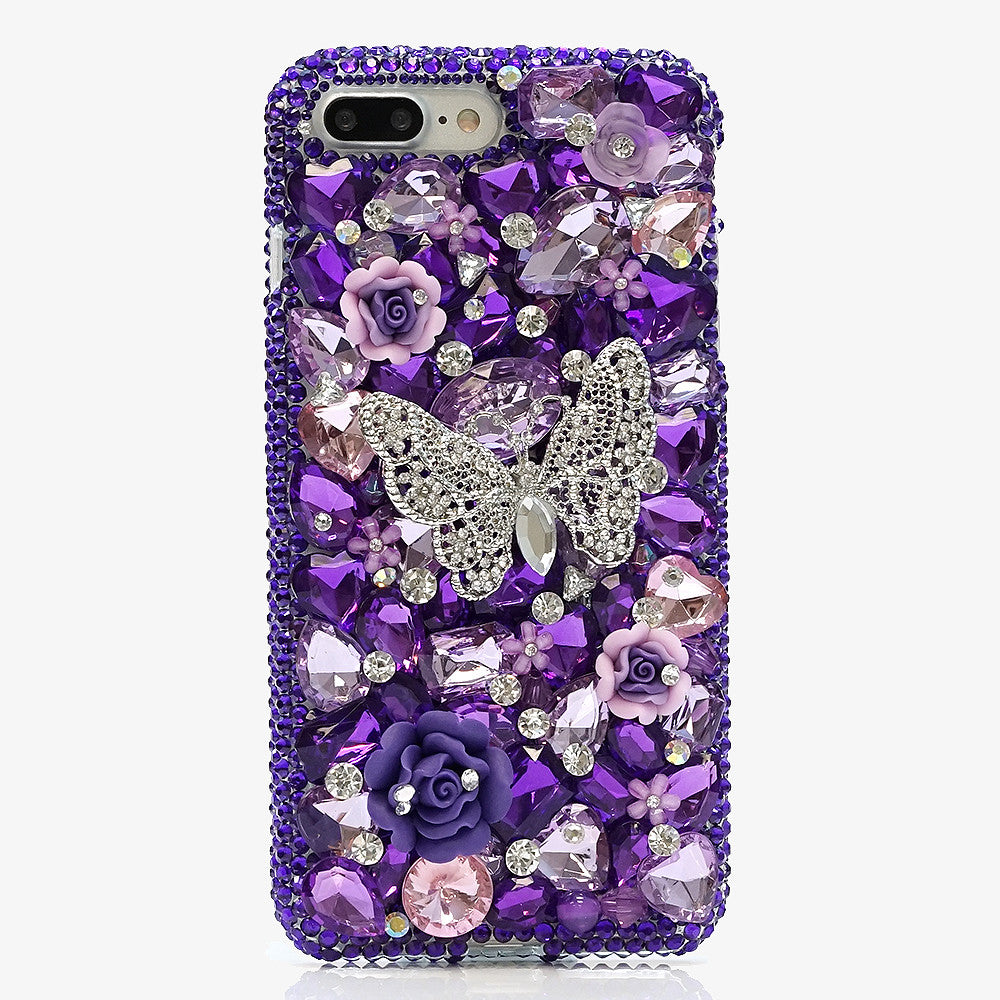 Purple Butterfly Phone Case Iphone Plus Bling Cases Handmade With