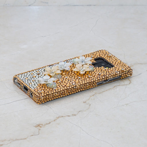 gold crystals bling Samsung Galaxy S9 case