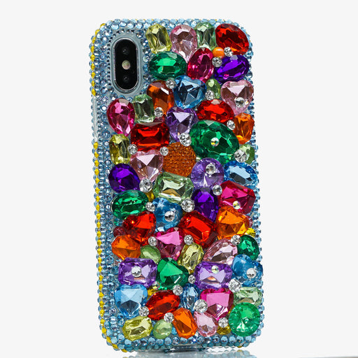 rainbow bling crystals iphone Xs case