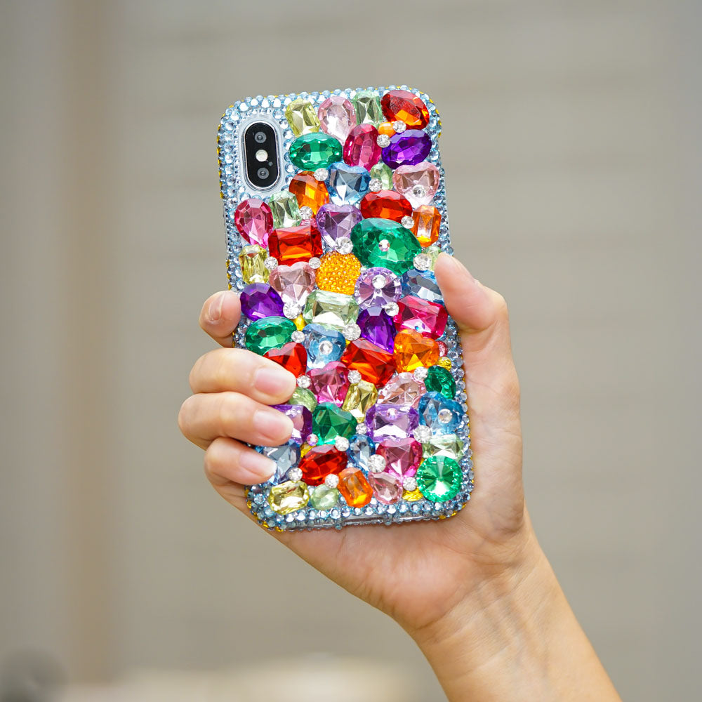 Rainbow crystals iphone XR case