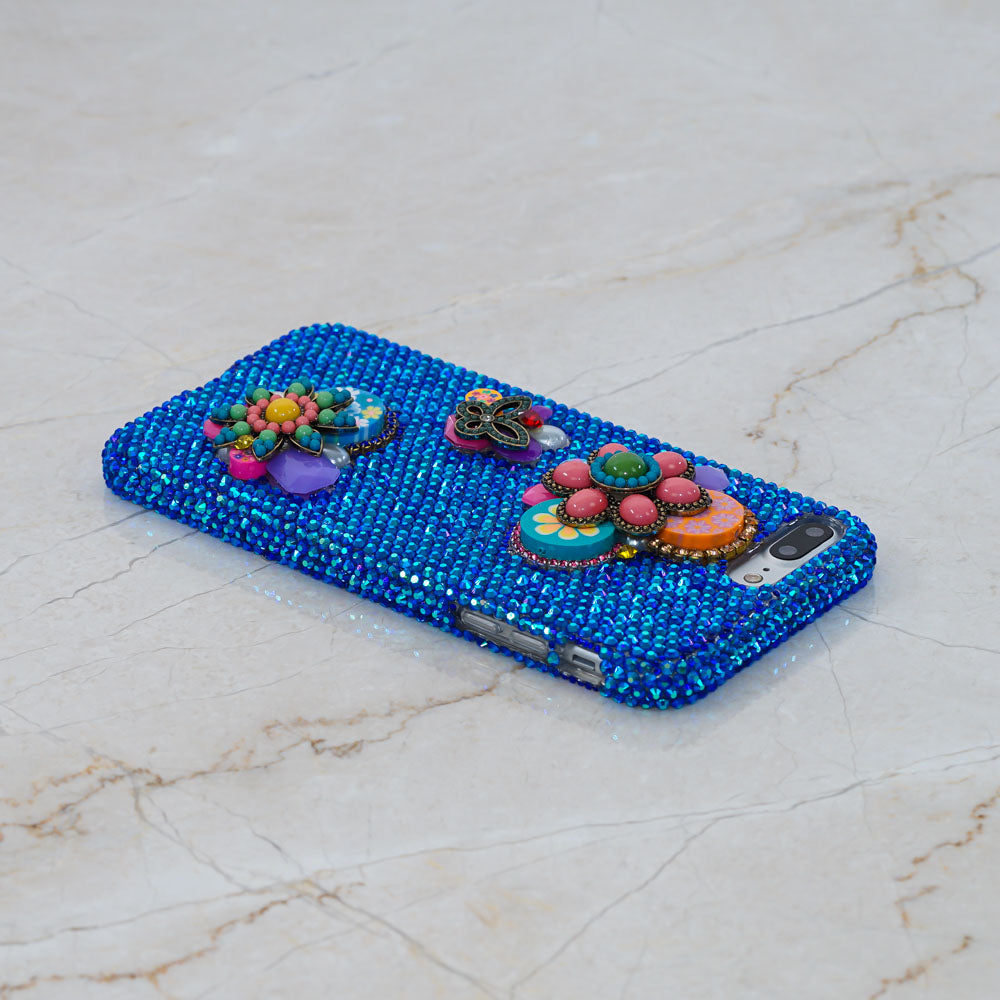 blue crystals iphone Xr case