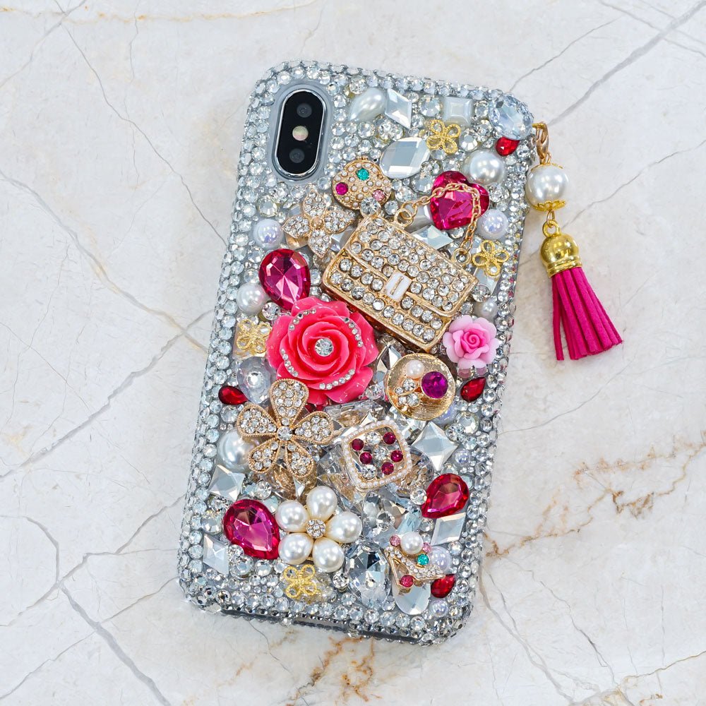 pink flowers iphone Xs max case