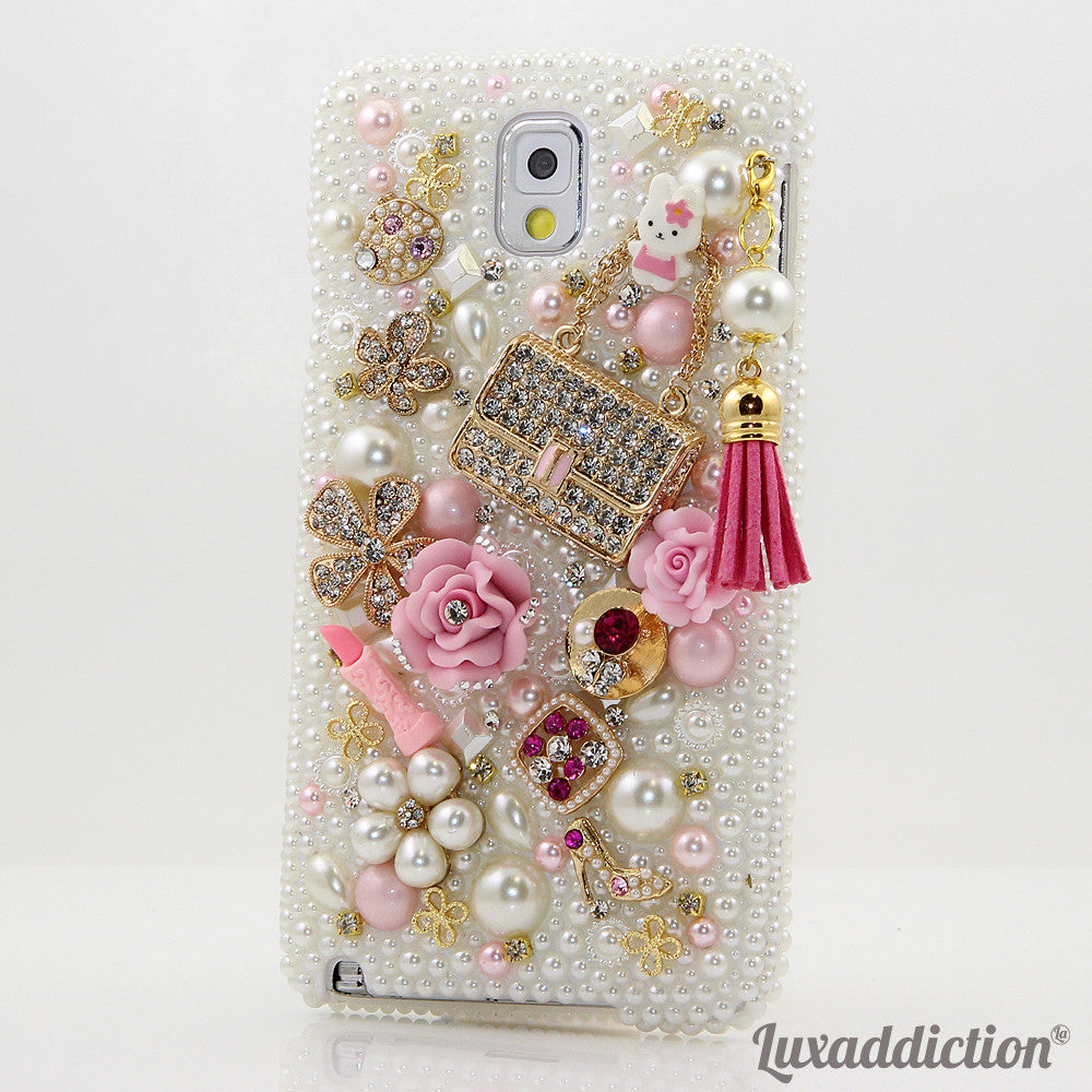 Pearls and Purse With Tassle Design case made for Samsung Note 3