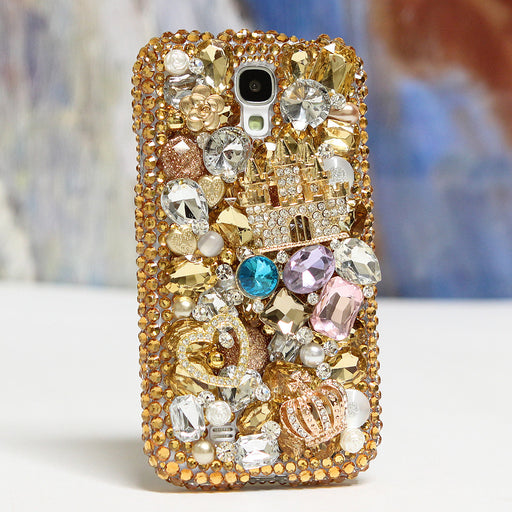 Royal Gold Castle 3D Design case made for Samsung Galaxy S4