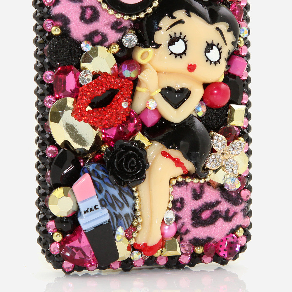 Bling Cases, custom made Betty Boop crystals case for iphone 7 / 7 plus, iphone 8, Samsung Galaxy Note, S7 / S7 Edge, S8, and all other phone models — LuxAddiction.com Bling Cases, custom made Betty Boop crystals case for iphone 7 / 7 plus, iphone 8, Samsung Galaxy Note, S7 / S7 Edge, S8, and all other phone models — LuxAddiction.com