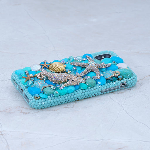 Turquoise iphone Xs case