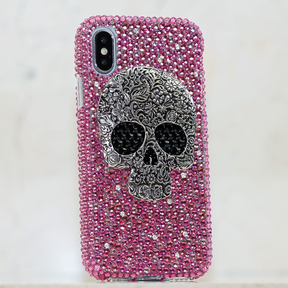 Pink Skull iphone Xs case
