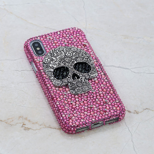 bling skull iphone Xr case