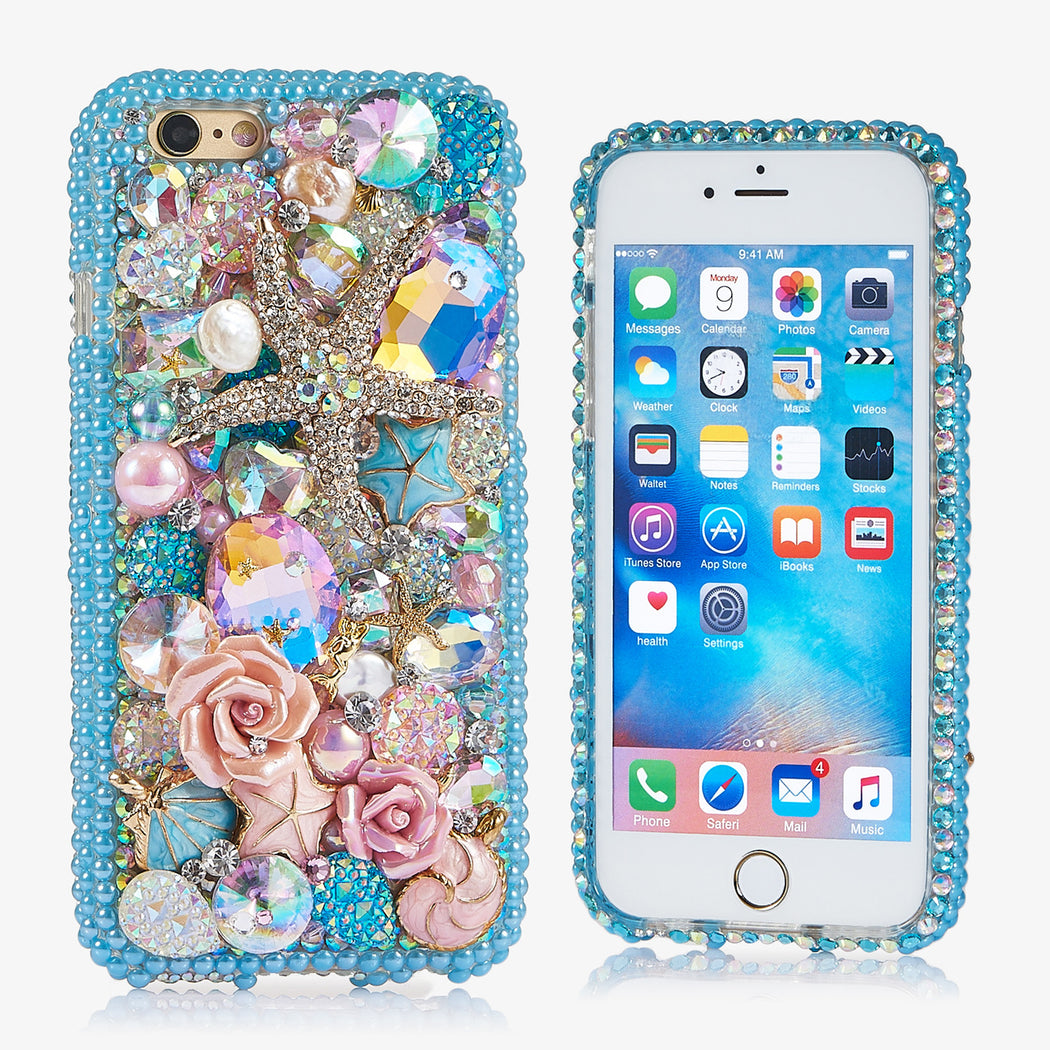 blue crystals iphone 7 case