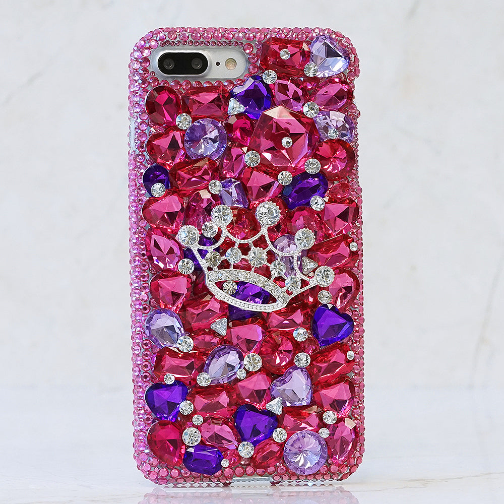 Hot Pink and Purple Crown Design (Style 871)