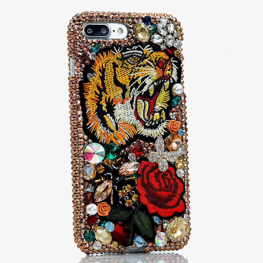 tiger and rose iphone 8 case