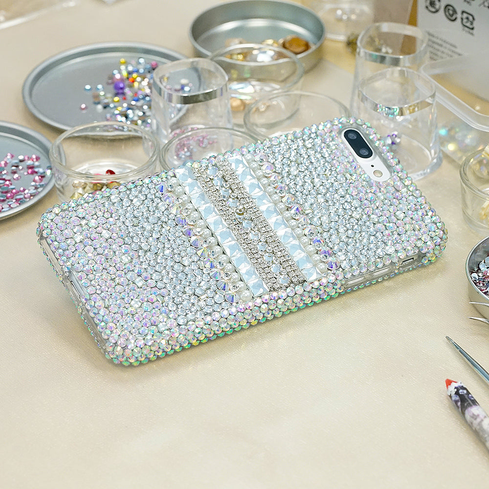Diamond pearls crystals iphone 7 / 8 Plus case