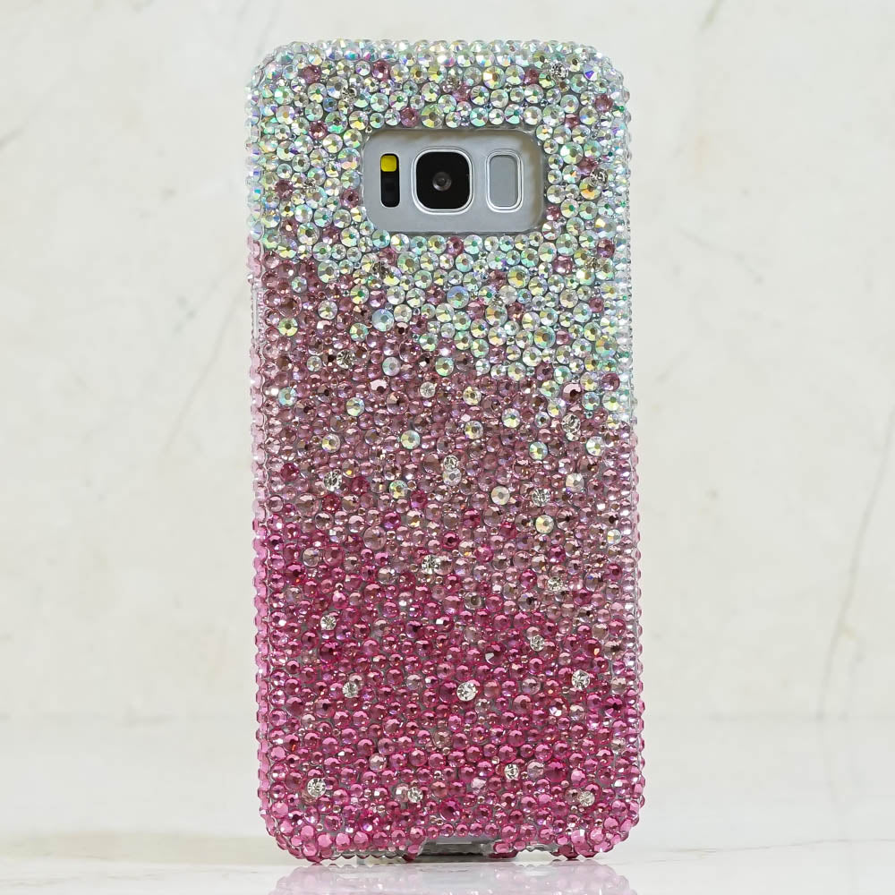 bling pink crystals samsung note 10 case