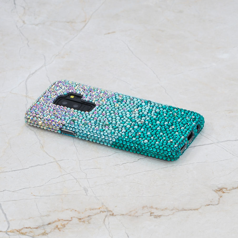 Turquoise crystals Samsung S9 case
