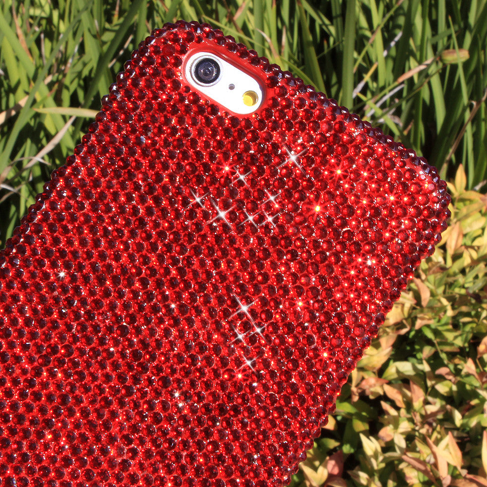 bling red crystals iphone 8 plus case
