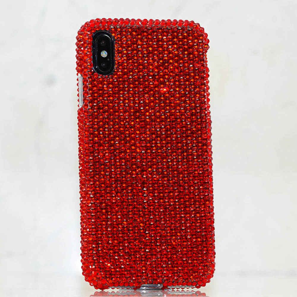 Red crystals iphone Xs case